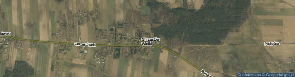 Zdjęcie satelitarne Chrząstów Wielki ul.